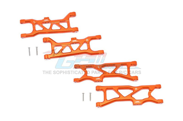 Arrma 1/10 KRATON 4S BLX Aluminum Front & Rear Lower Arms - 4Pc Set Orange