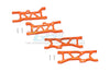 Arrma 1/10 KRATON 4S BLX Aluminum Front & Rear Lower Arms - 4Pc Set Orange
