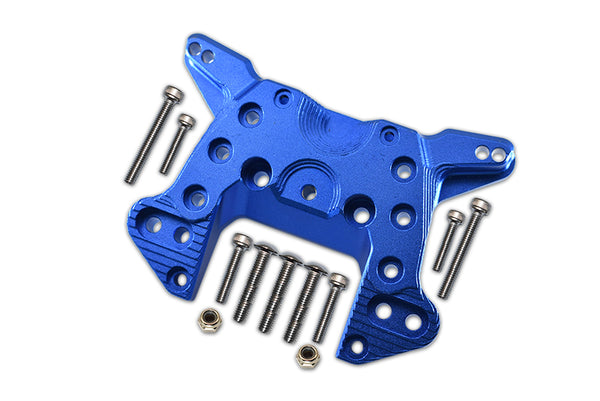 Aluminum Front Shock Mount For Arrma 1:5 KRATON 8S BLX / OUTCAST 8S BLX / KRATON EXB Roller - 1 Set Blue