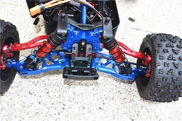 Mesimsple Alloy Front Lower Suspension A Arm 6061 Alum For Arrma 118 Granite Typhon Grom Mega 380 Upgrades Blue