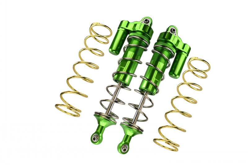 Aluminum Front L-Shape Piggy Back Spring Dampers 177mm For Arrma 1:5 KRATON 8S BLX-ARA110002 / KRATON EXB Roller-ARA5208 - 4Pc Set Green