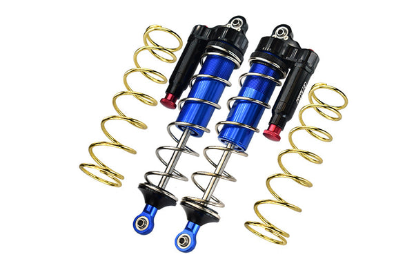 Arrma 1:5 KRATON 8S BLX-ARA110002 Aluminum 6061-T6 Front L-Shape Piggy Back (Built-In Piston Spring) Adjustable Spring Dampers 177mm - Blue