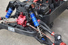 Arrma 1:5 KRATON 8S BLX-ARA110002 Aluminum 6061-T6 Front L-Shape Piggy Back (Built-In Piston Spring) Adjustable Spring Dampers 177mm - Red