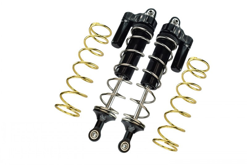 Aluminum Rear L-Shape Piggy Back Spring Dampers 187mm For Arrma 1:5 KRATON 8S BLX / OUTCAST 8S BLX / KRATON EXB Roller - 4Pc Set Black