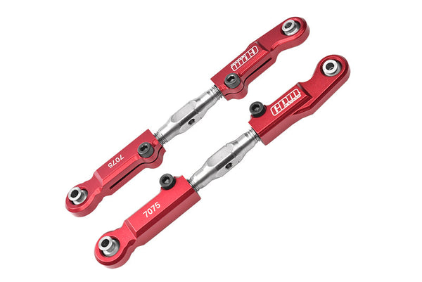 Aluminum 7075-T6 + Stainless Steel Rear Camber Links For Arrma 1:7 Mojave 6S BLX / Mojave 6S V2 BLX Desert Truck Upgrades - Red
