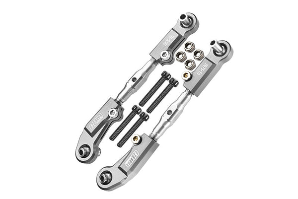 GPM for Arrma 1:7 Mojave 6S-ARA10058 / Mojave 6S V2-ARA7604V2 Aluminum 7075-T6 + Stainless Steel Adjustable Front Steering Tie Rod - Silver