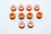 Arrma Nero 6S BLX (AR106009, AR106011) & Fazon 6S BLX (AR106020) Aluminum + Delrin Collars For GPM Front/Rear Knuckle Arms Item#MAN021/MAN022 - 10Pcs Set Orange