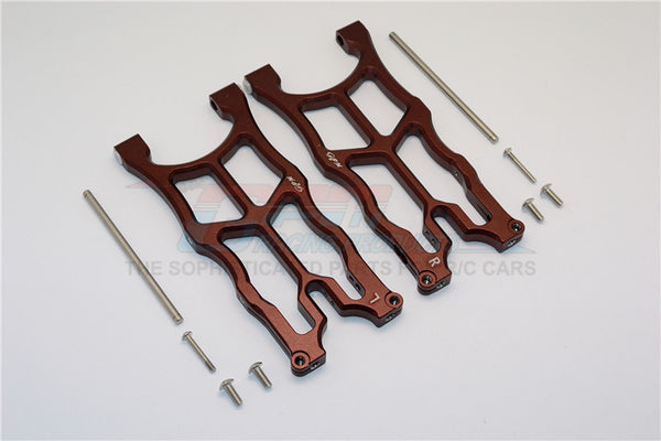 Arrma Nero 6S BLX (AR106009, AR106011) Aluminum Rear Lower Arms - 1Pr Brown