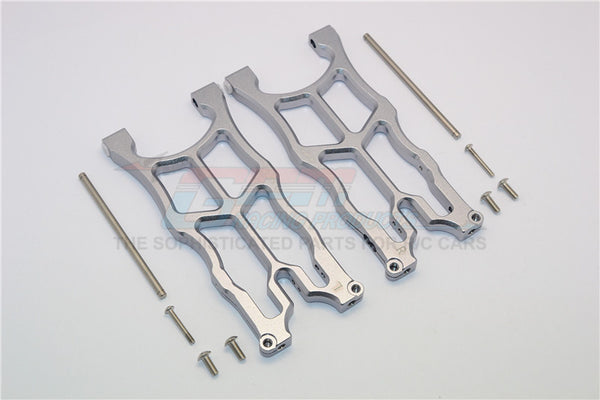 Arrma Nero 6S BLX (AR106009, AR106011) Aluminum Rear Lower Arms - 1Pr Gray Silver