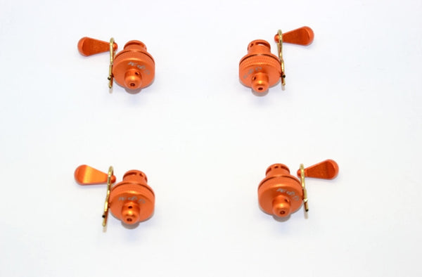 Arrma Nero 6S BLX (AR106009, AR106011) & Fazon 6S BLX (AR106020) Aluminum Front & Rear Magnetic Body Mount - 1 Set Orange