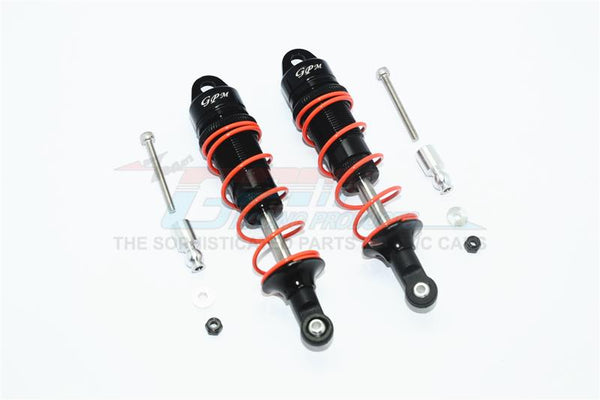 Arrma Senton 6S BLX (AR102654) & Typhon 6S BLX (AR106013) Aluminum Front Adjustable Dampers 100mm - 1Pr Set Black