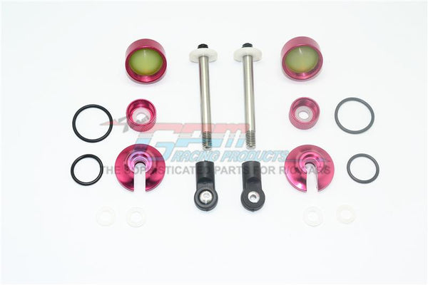 Alloy Full Damper Rebuild Kit For GPM Optional Front Shocks Item# MAS100F For Arrma Senton 6S Blx / Typhon 6S Blx - 1 Set Red