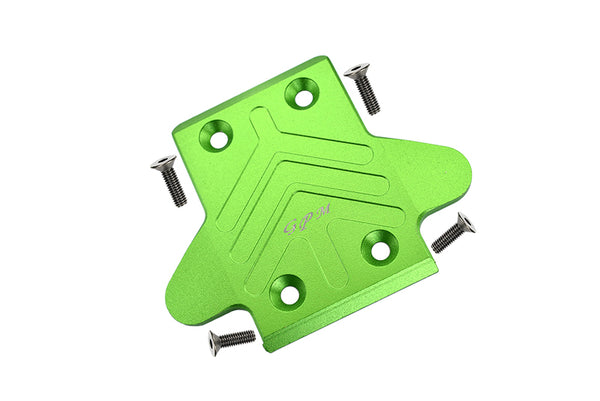 Arrma SENTON / OUTCAST / NOTORIOUS 6S BLX Aluminum Front Chassis Protection Plate - 1Pc Set Green