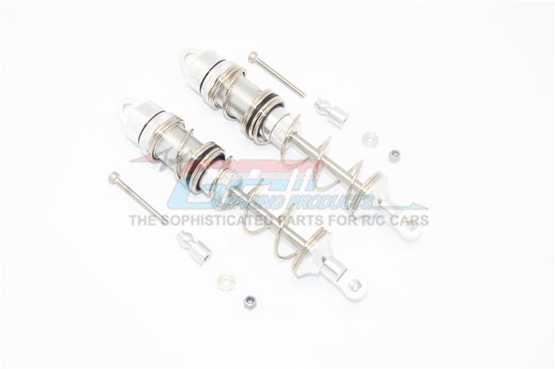 Arrma TALION 6S BLX Aluminum Rear Double Section Spring Dampers 125mm - 1Pr Set Silver