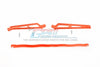 Arrma Talion 6S BLX (ARA106048) Aluminum Center Brace Bar + Chassis Brace - 3Pc Set Ornage