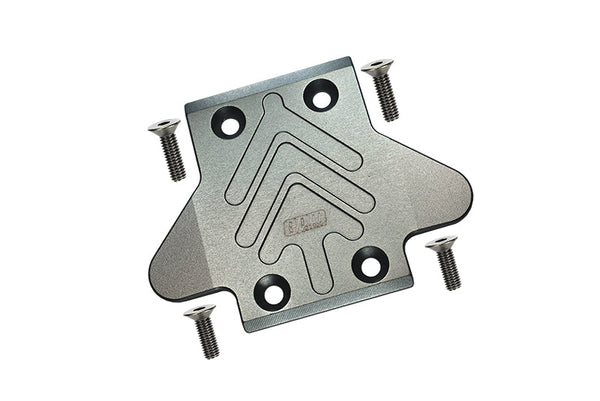 Arrma 1:8 ELECTRIC TALION 6S BLX / OUTCAST 6S BLX Aluminum Front Chassis Protection Plate - 5Pc Set Gray Silver