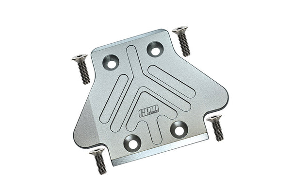 Arrma 1:8 ELECTRIC TALION 6S BLX / OUTCAST 6S BLX Aluminum Rear Chassis Protection Plate - 5Pc Set Silver