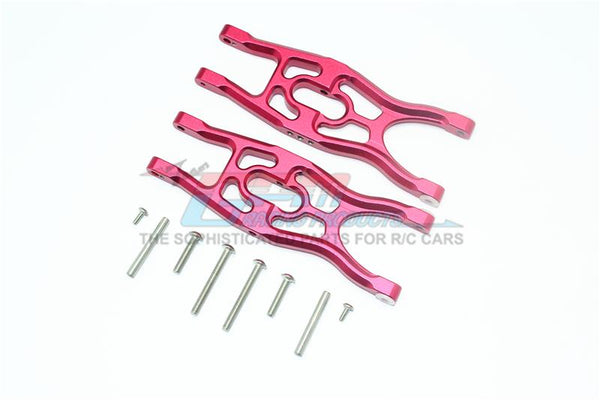 Arrma 1/10 Fazon Voltage 2WD (AR102675AU) Aluminum Frontor Rear Lower Suspension Arms - 1Pr Set Red