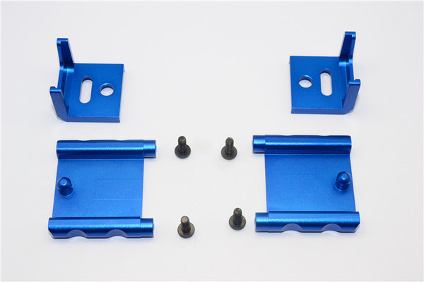 Tamiya MF01X Aluminum Battery Holder (138mm) - 1 Set Blue
