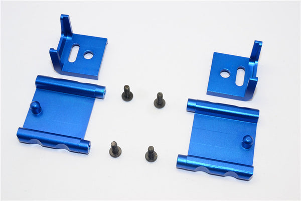 Tamiya MF01X Aluminum Battery Holder (134mm) - 1 Set Blue