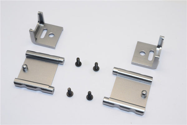 Tamiya MF01X Aluminum Battery Holder (134mm) - 1 Set Gray Silver