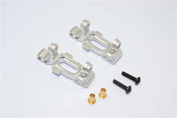 Tamiya MF01X Aluminum Front C-Hub - 1Pr Set Silver