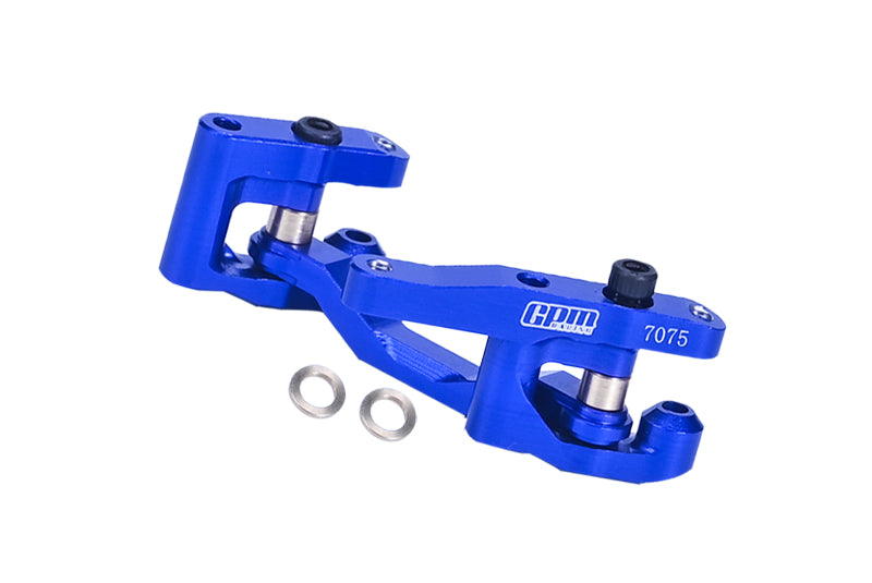 Aluminum 7075 Steering Set For Arrma 1/18 GRANITE GROM MEGA 380 Brushed 4X4 Monster Truck ARA2102 Upgrade Parts - Blue