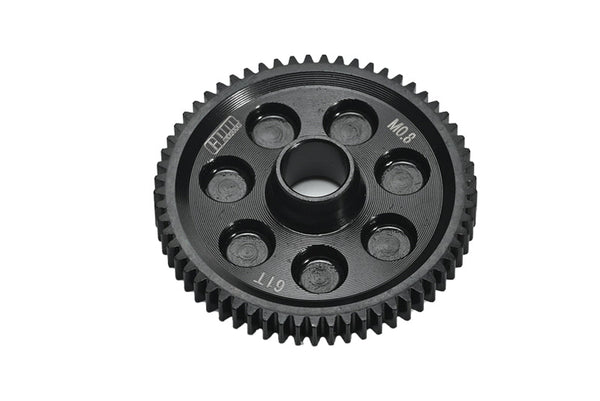 4140 Medium Carbon Steel Spur Gear (61T/M0.8/32P) for Arrma 1/10 Gorgon 4X2 Mega 550 Brushed Monster Truck-ARA3230 Upgrade Parts