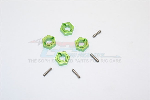 Kyosho Mini Inferno Aluminum Drive Adaptor With Pins - 4Pcs Set Green