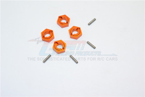 Kyosho Mini Inferno Aluminum Drive Adaptor With Pins - 4Pcs Set Orange