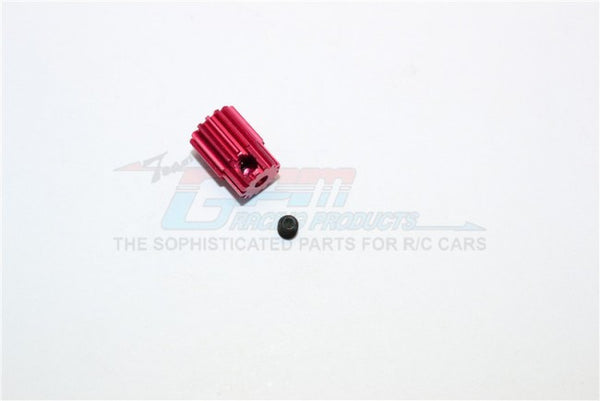 Kyosho Mini Inferno Aluminum Motor Gear (14T) - 1Pc Set Red