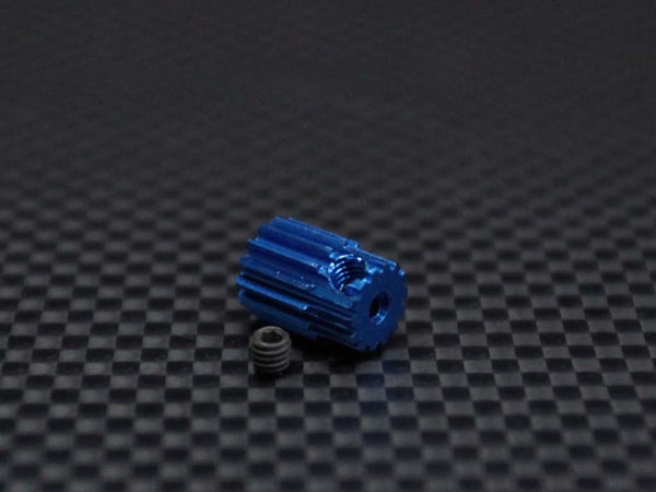 Kyosho Mini Inferno Aluminum Motor Gear (14T) - 1Pc Set Blue