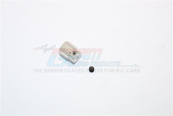 Kyosho Mini Inferno Aluminum Motor Gear (15T) - 1Pc Set Silver