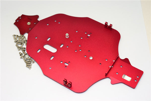 Kyosho Mini Inferno Aluminum Main Chassis - 1 Set Red