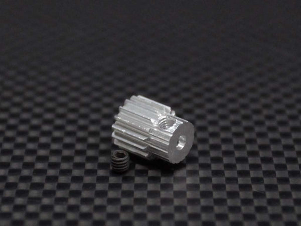 Kyosho Mini Inferno Aluminum Motor Gear (16T) - 1Pc Set Silver