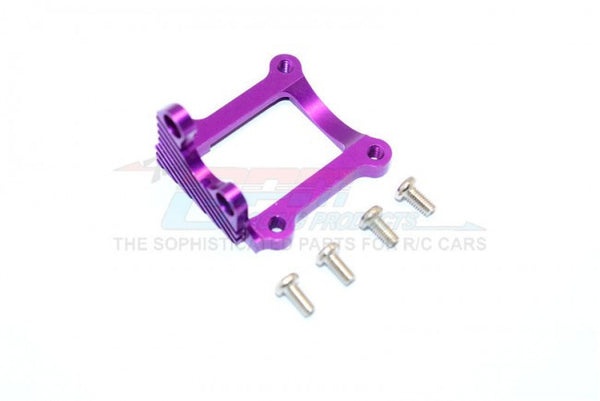 Kyosho Mini Inferno Aluminum Motor Heat Sink Mount With Screws - 1Pc Set Purple