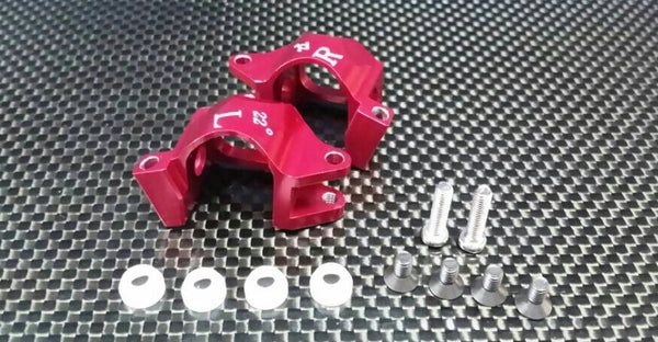 Kyosho Mini Inferno Aluminum Front C-Hub (22 Deg) - 1Pr Red
