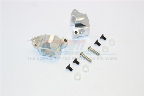 Kyosho Mini Inferno Aluminum Front C-Hub (22 Deg) - 1Pr Silver