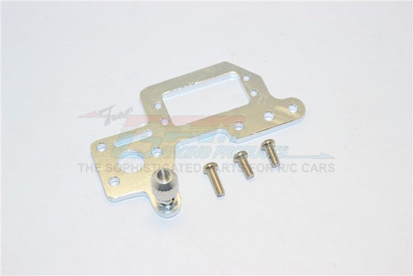 Kyosho Mini Inferno Aluminum Servo Mount Cover With Screws - 1Pc Set Silver