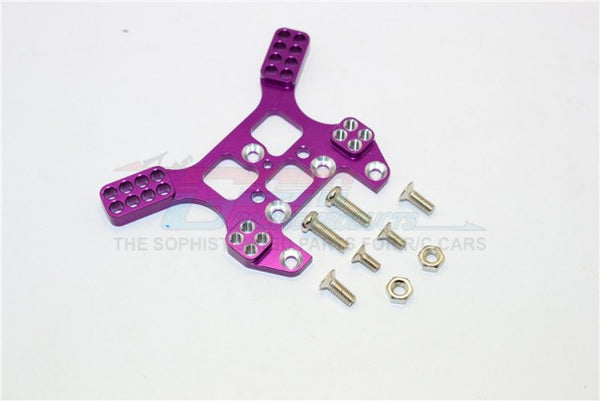Kyosho Mini Inferno Aluminum Rear Damper Tower With Screws - 1Pc Set Purple