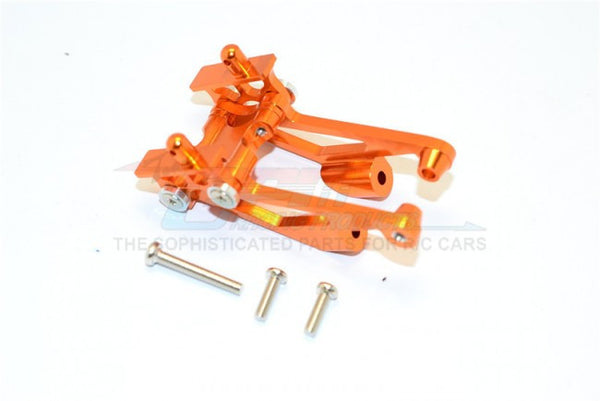 Kyosho Mini Inferno Aluminum Rear Wing Mount With Screws - 5Pcs Set Orange