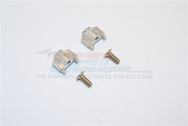 Kyosho Mini Inferno Aluminum Battery Holder Mount With Screws - 1Pr Set Silver