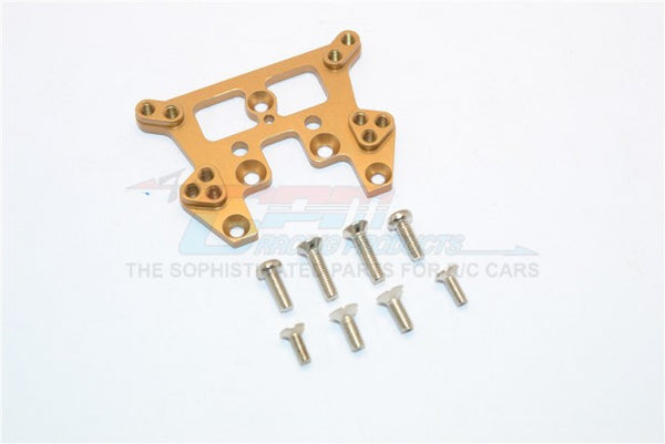 Kyosho Mini Inferno ST Aluminum Rear Damper Tower With Screws - 1Pc Set Golden Black
