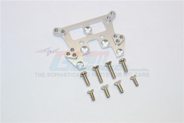 Kyosho Mini Inferno ST Aluminum Rear Damper Tower With Screws - 1Pc Set Silver