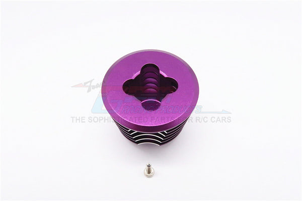 Kyosho Mini Inferno Aluminum Heat Sink For Speed Controller With Screw ( Special Design) - 1Pc Set Purple