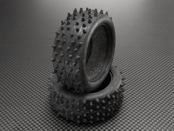 Kyosho Mini Inferno Front/Rear Radial Tire With Insert (40G) - 1Pr Black