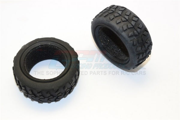 Kyosho Mini Inferno Front/Rear Radial Tire With Insert (40G) - 1Pr Original Color