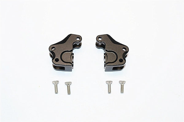 Axial SMT10 Grave Digger (AX90055) Aluminum Front/Rear Gear Box Components - 1Pr Set Black