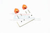 Axial SMT10 Grave Digger (AX90055) Aluminum Wheel Hex (+2mm) - 2Pcs Set Orange