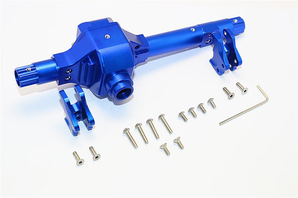 Axial SMT10 Grave Digger (AX90055) Aluminum Front/Rear Axle Housing - 1 Set Blue